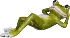 Mica Decorations Tuinbeeld Kikker Tjard Groen 20 X 7,5 X 6 Cm