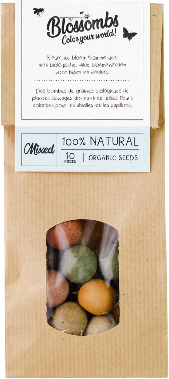 Blossombs Bloemzaadbom Zak 9,5 X 15 X 2,5 Cm 10 Stuks 1 Blossombs Bloemzaadbom Zak 9,5 X 15 X 2,5 Cm 10 Stuks
