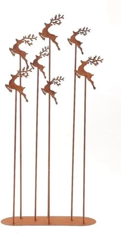 Tuinbeeld Hert Op Voet Hummy Roest 28 X 10 X 60 Cm